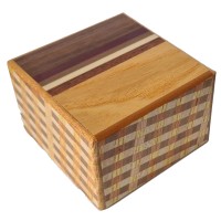 Himitsu Bako Square 12 Steps Natural Wood / Kuzushi (Limited)