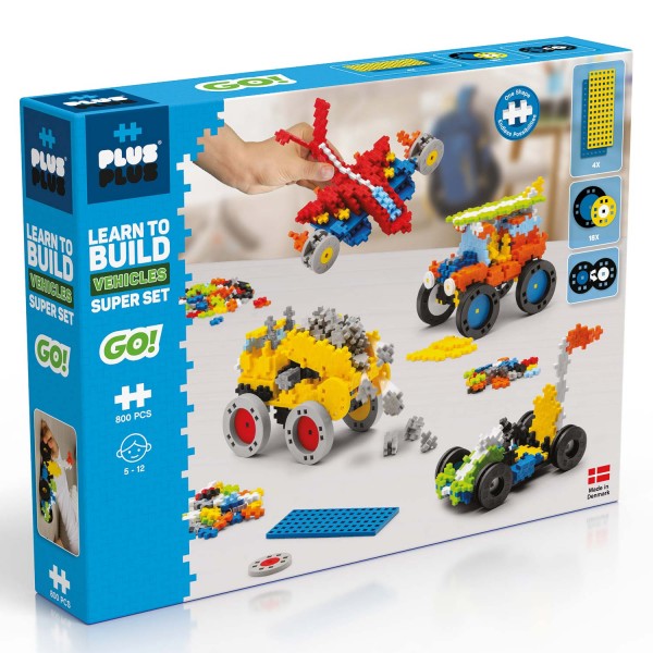 Plus-Plus Go! Lean to Build Vehicles - 800 Bausteine