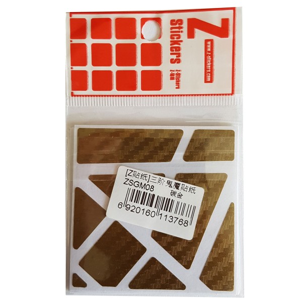 Z-Stickers für Ghost Cube gold (Carbon Fiber)