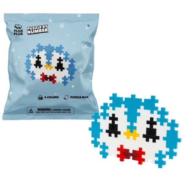 Plus-Plus Puzzle by Number: Mini Pinguin - 40 Bausteine