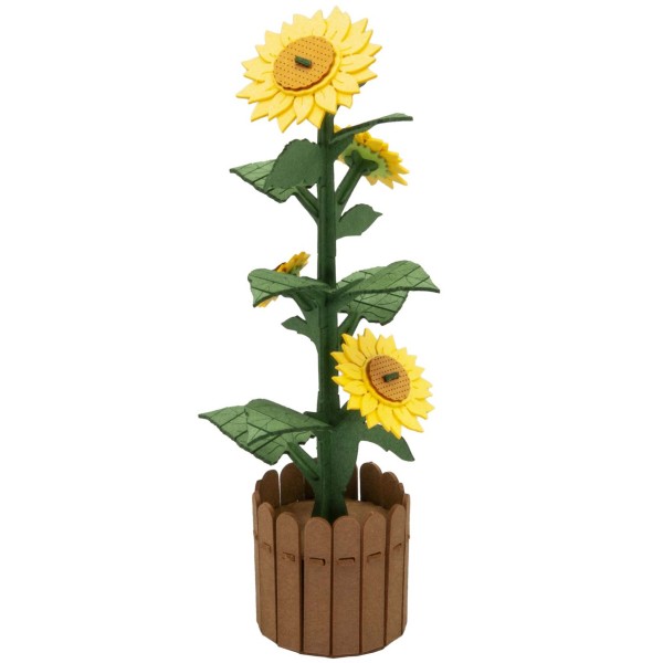 3D Papiermodell Sonnenblume
