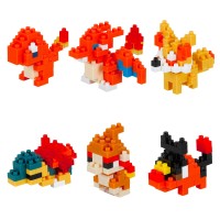 Nanoblock: Pokémon Fire Mininano (6 Figuren)