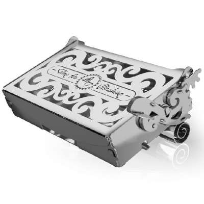 Time For Machine Chrome Rider - Kit Construction Métal Moto Volant Inertie 90 Pièces