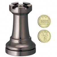 Cast Chess Black Rook (Turm)
