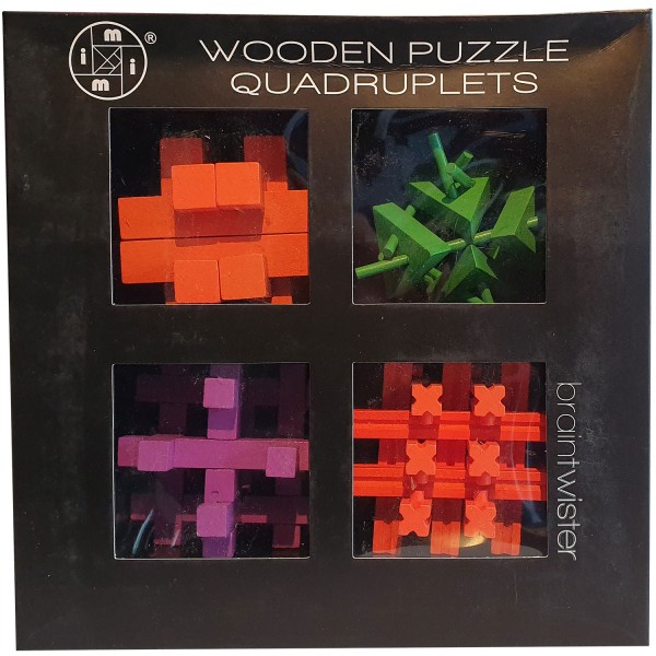 Wooden Puzzle Quadruplets Color 1