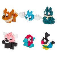 Nanoblock: Pokémon Normal Mininano (6 Figuren)