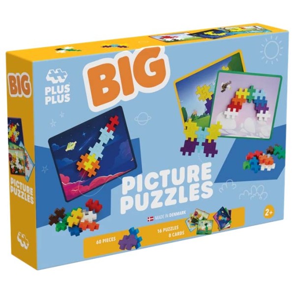 PLUS PLUS 4384 Kreativ Bausteine-Set Big Bilder Puzzle, 60 Teile | Geniales Konstruktionsspielzeug, ab 3 Jahren - Bild 3