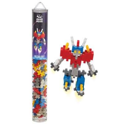 PlusPlus Mini Tube 100 Ente – Buntes Konstruktionsspielzeug, 100 Teile, Für Kinder Ab 5 Jahren