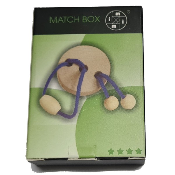 Match Box Puzzle Seilpuzzle Rund