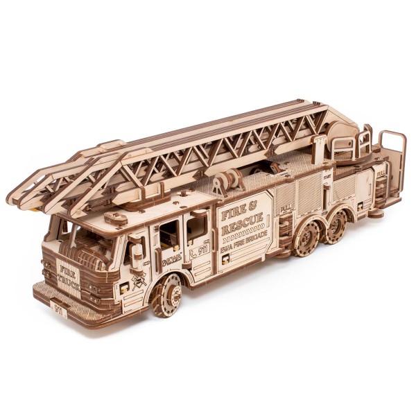 Eco Wood Art: Fire Truck