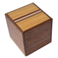 Himitsu Bako 2 Sun Cube 4 Steps Drawer Natural Wood