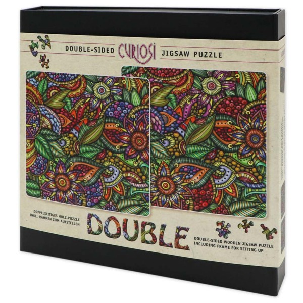 Holzpuzzle Double "Berry" inkl. Puzzlerahmen