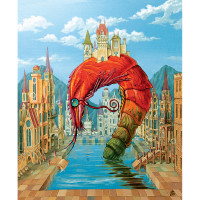 DaVici Puzzle - Rote Garnele
