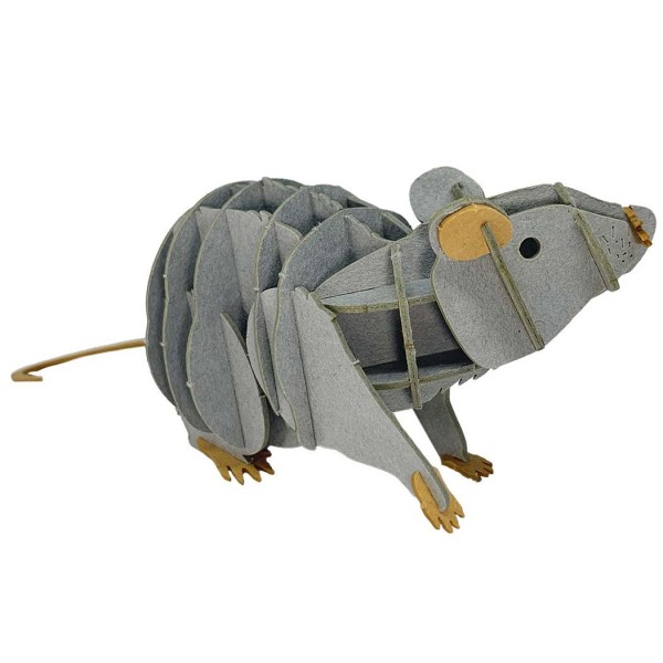 3D Papiermodell Ratte