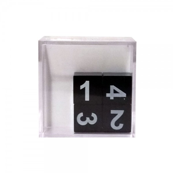 Geduldspiel "4 schwarze Würfel"