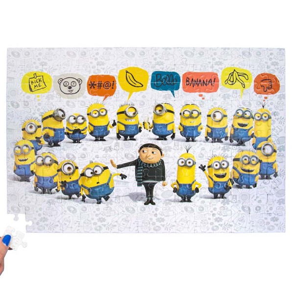 Minions Doppelseitiges Puzzle mit magischer Brille