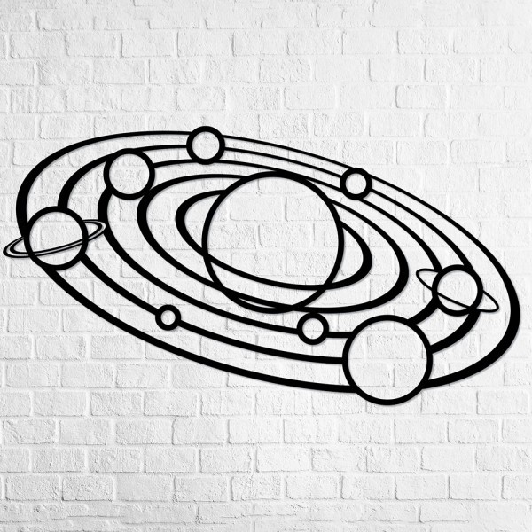 Holz-Wandpuzzle: Solar System