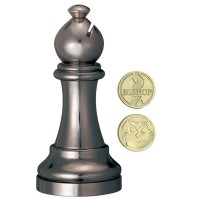 Cast Chess Black Bishop (Läufer)