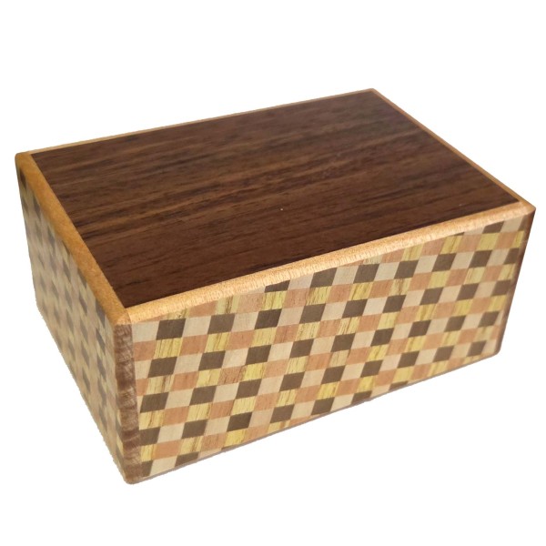 Himitsu Bako 4 Sun 14 Steps Walnut Wood / Ichimatsu