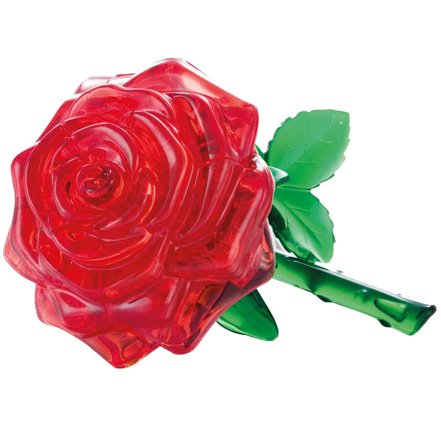 3D Crystal Puzzle Rose Rot HCM Kinzel 103113