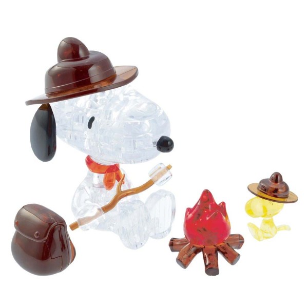 3D Crystal Puzzle - Snoopy Camping