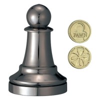 Cast Chess Black Pawn (Bauer)