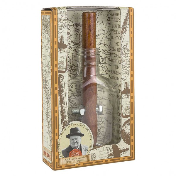 Great Minds Churchill's Cigar and Whiskey Bottle Puzzle
