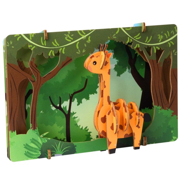 Kids 3D Wooden Puzzles: Giraffe