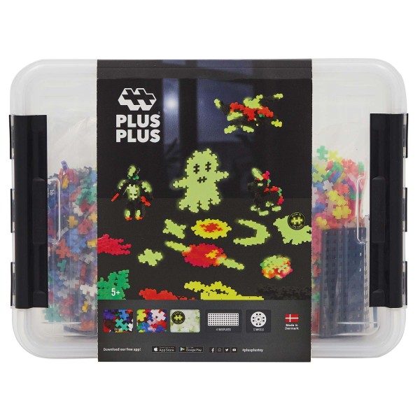 Plus-Plus Mini; Box Glow in the Dark - 2000 Bausteine