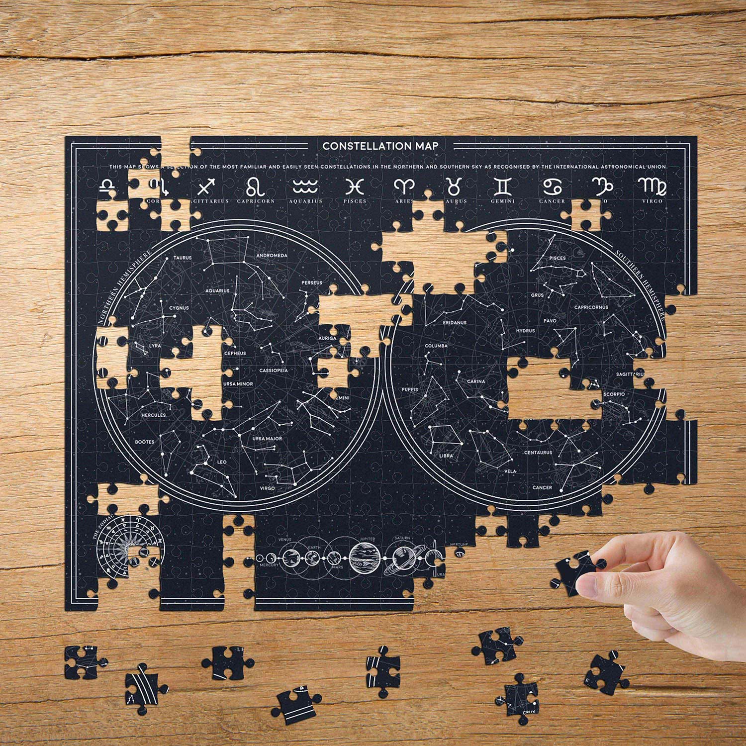 Puzzle Sternzeichen Glow in the Dark | Gift Republic 16915