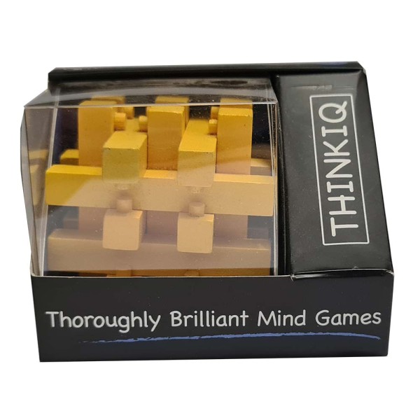 ThinkIQ Holzpuzzle Verschlossen Gelb