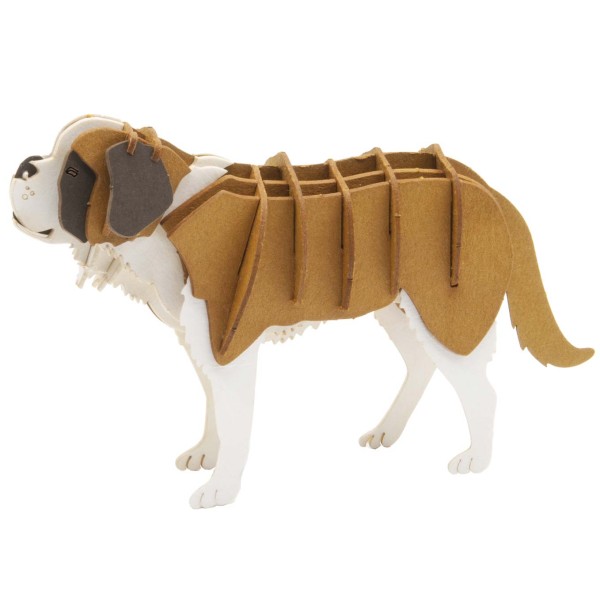3D Papiermodell Bernhardiner Hund