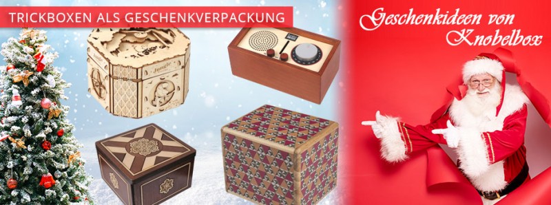 Trickboxen als Geschenkverpackung