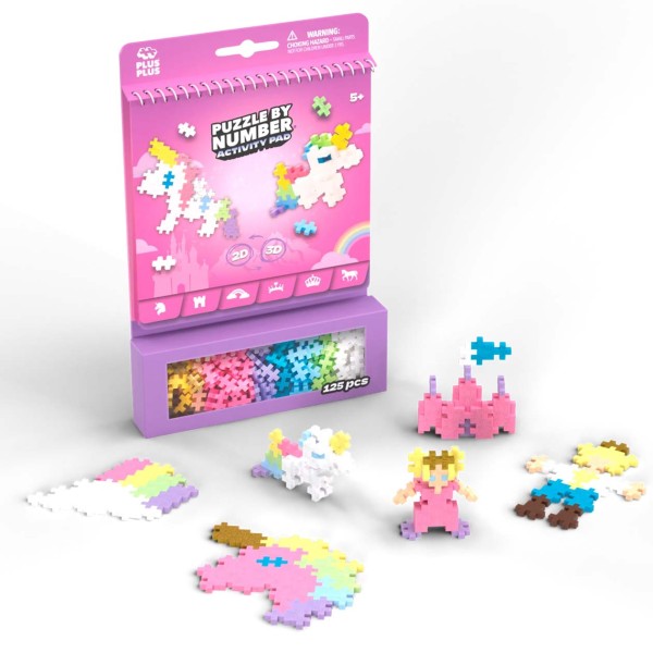 Plus-Plus Puzzle by Number Activity-Pad: Märchen - 125 Bausteine