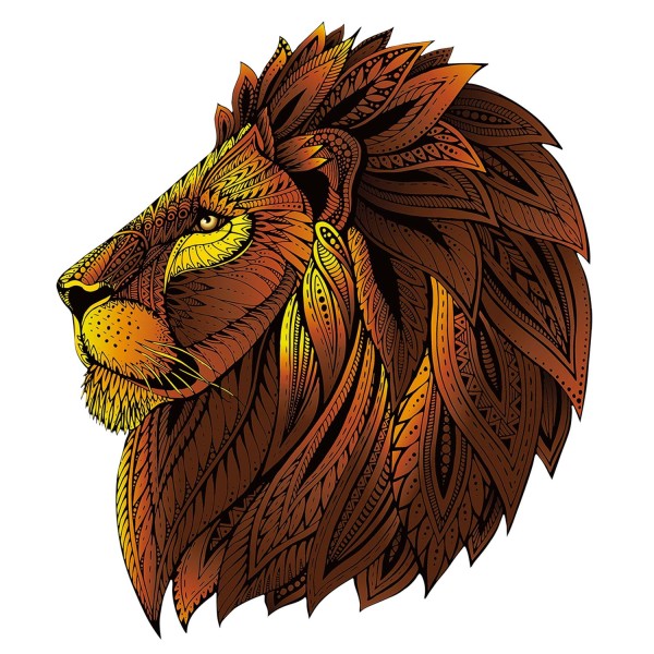 Rainbow Wooden Puzzle Lion (Löwe)