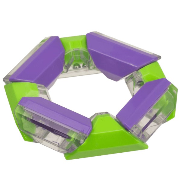 Geometrisches Magisches Puzzle Lila/Grün