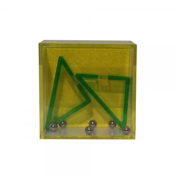 Geduldspiel "Dreiecke" neon