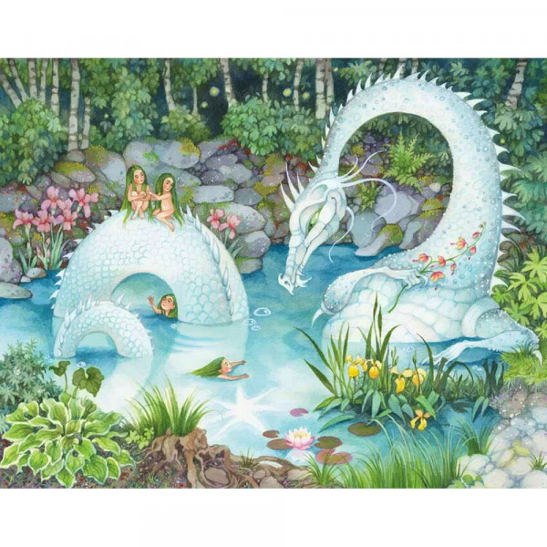 DaVici Puzzle - Ein Drache im Wald