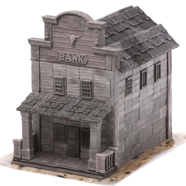 Wise Elk Mini Bricks: "Bank Ghost Town"
