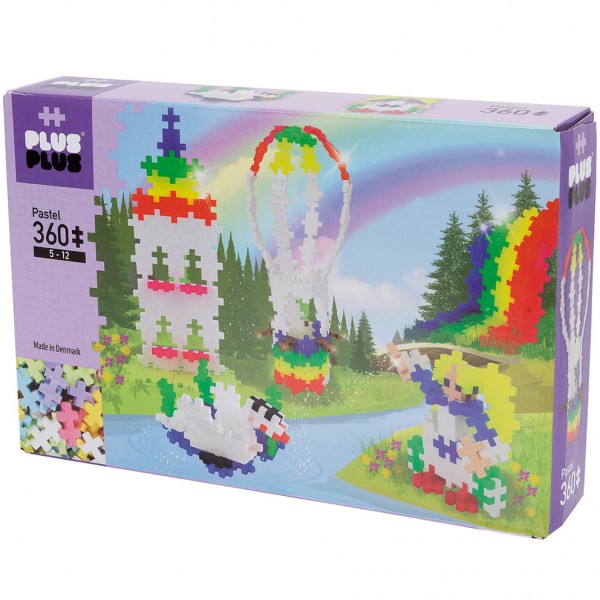 Plus-Plus Mini Pastel: Rainbow Hot Air Balloon - 360 Bausteine