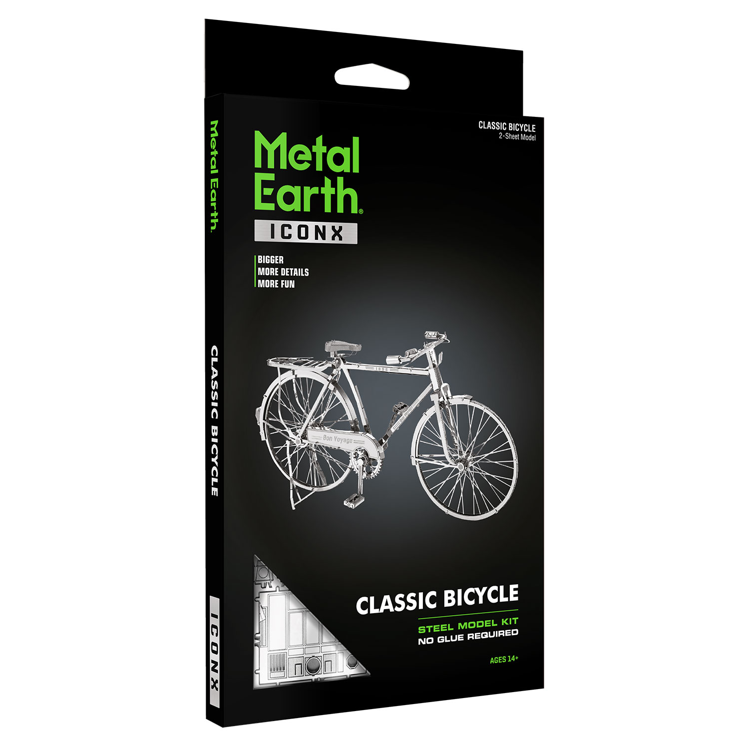 Iconx Bon Voyage Bicycle Fahrrad Metal Earth 