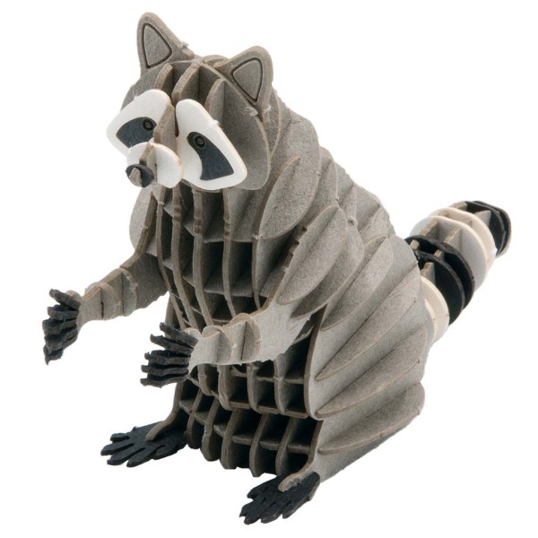 3D Papiermodell Waschbär