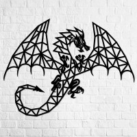 Holz-Wandpuzzle: Drachen