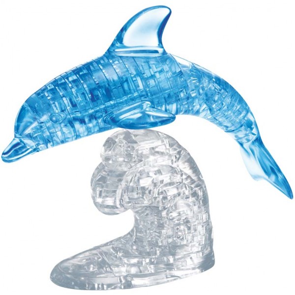 3D Crystal Puzzle - Delfin Blau