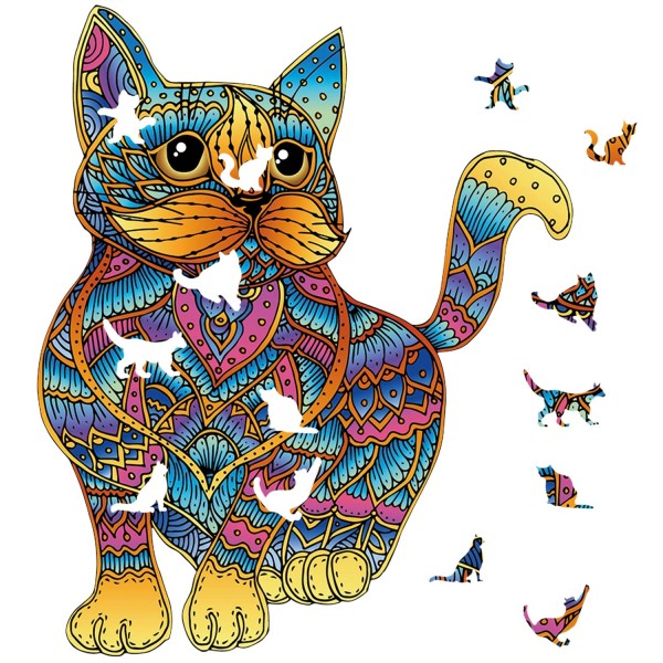 Unique Rainbow Cat Puzzle main image 1